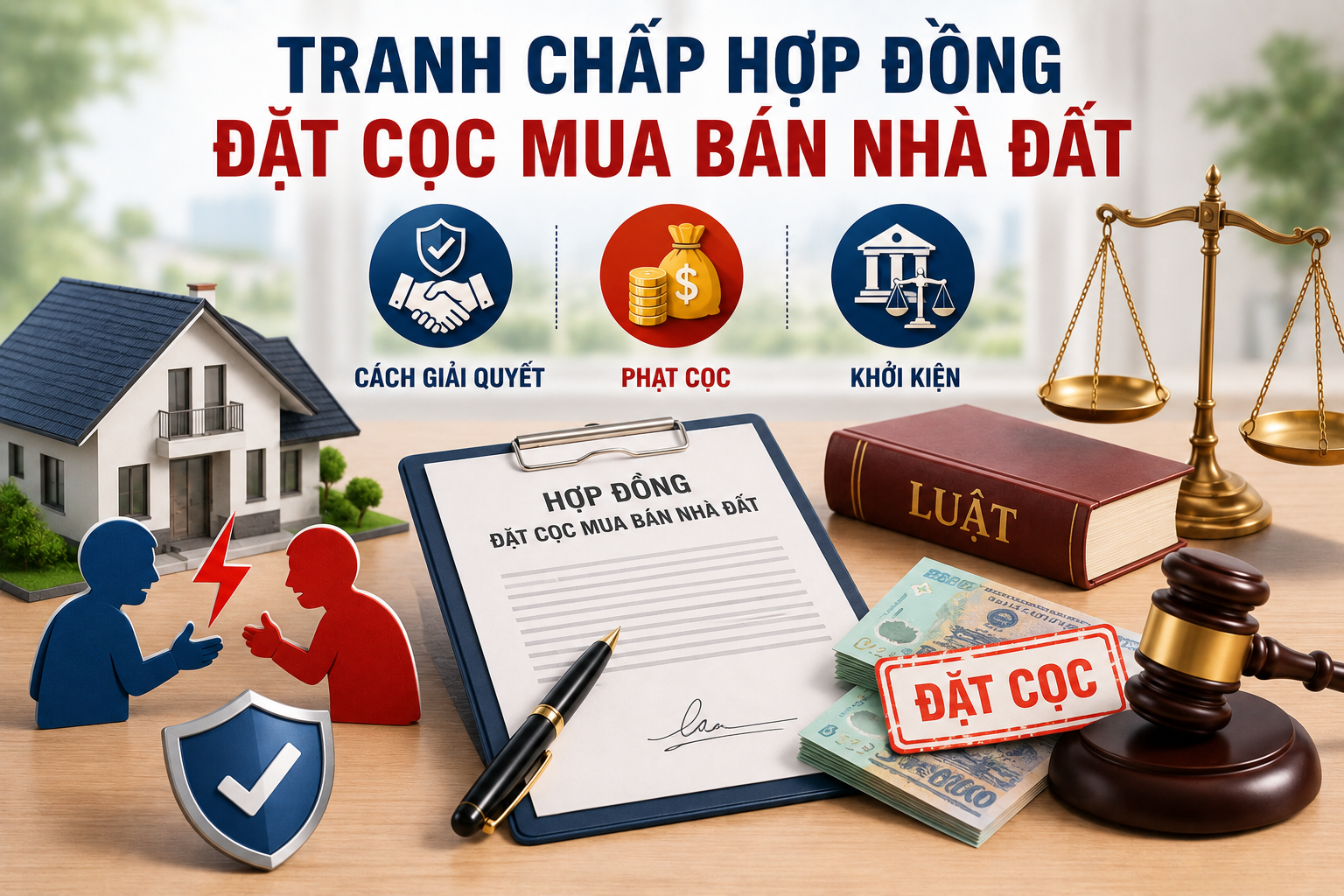 Tranh Chấp Hợp Đồng Đặt Cọc Mua Bán Nhà Đất: Cách Giải Quyết, Phạt Cọc Và Khởi Kiện 2026