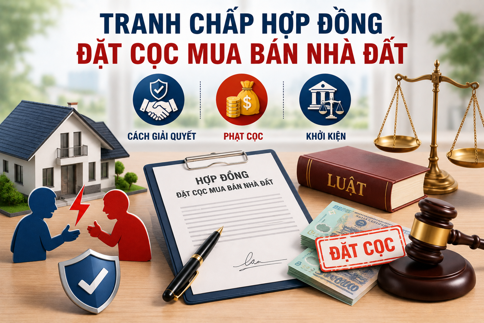 Tranh Chấp Hợp Đồng Đặt Cọc Mua Bán Nhà Đất: Cách Giải Quyết, Phạt Cọc Và Khởi Kiện 2026