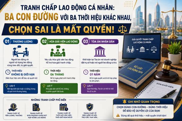 Tranh Chấp Lao Động Cá Nhân: Ba Con Đường Với Ba Thời Hiệu Khác Nhau, Chọn Sai Là Mất Quyền