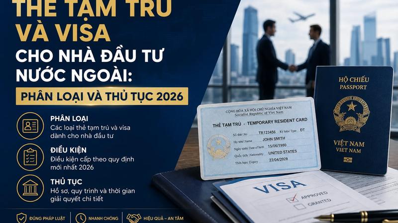 Thẻ Tạm Trú Và Visa Cho Nhà Đầu Tư Nước Ngoài: Phân Loại Và Thủ Tục 2026
