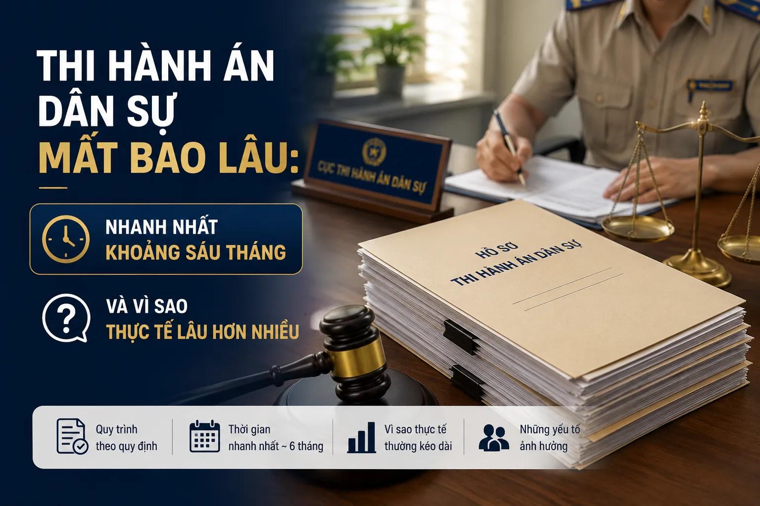 Thi Hành Án Dân Sự Mất Bao Lâu: Nhanh Nhất Khoảng Sáu Tháng, Và Vì Sao Thực Tế Lâu Hơn Nhiều