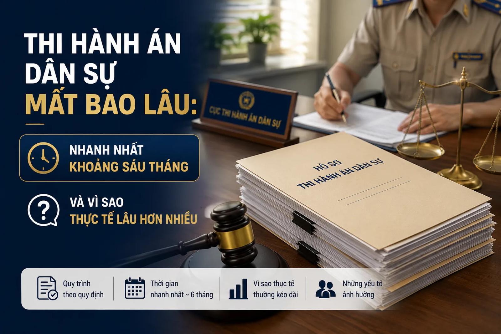 Thi Hành Án Dân Sự Mất Bao Lâu: Nhanh Nhất Khoảng Sáu Tháng, Và Vì Sao Thực Tế Lâu Hơn Nhiều