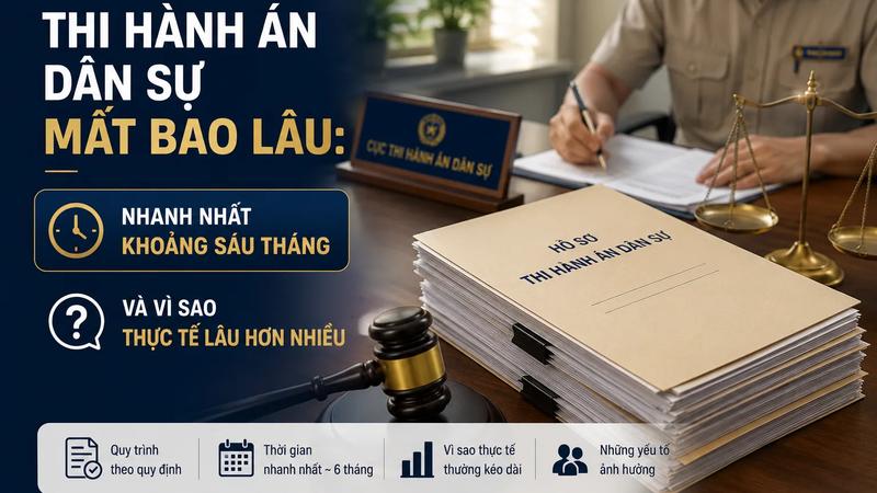 Thi Hành Án Dân Sự Mất Bao Lâu: Nhanh Nhất Khoảng Sáu Tháng, Và Vì Sao Thực Tế Lâu Hơn Nhiều