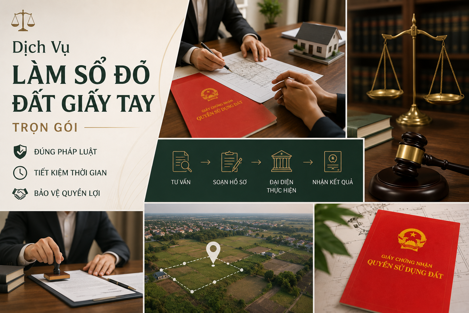 Dịch Vụ Làm Sổ Đỏ Đất Giấy Tay Trọn Gói: Điều Kiện, Hồ Sơ Và Chi Phí 2026