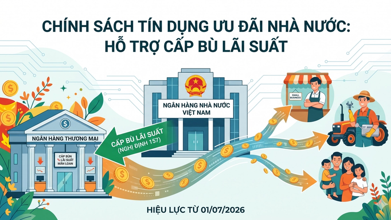 Hướng Dẫn Thủ Tục Thanh Toán Cấp Bù Lãi Suất Theo Nghị Định 157/2026/NĐ-CP