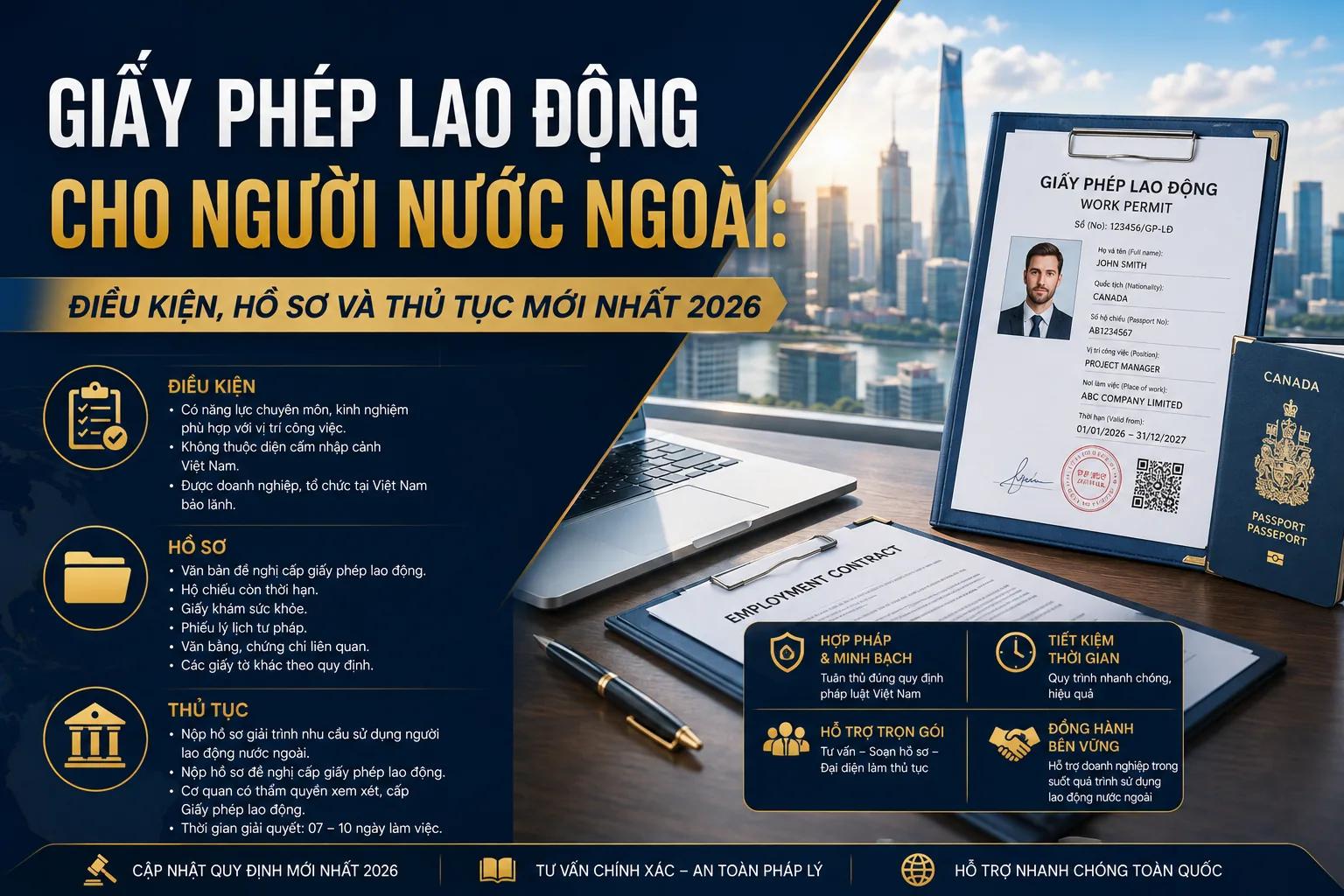 Giấy Phép Lao Động Cho Người Nước Ngoài: Điều Kiện, Hồ Sơ Và Thủ Tục Mới Nhất 2026