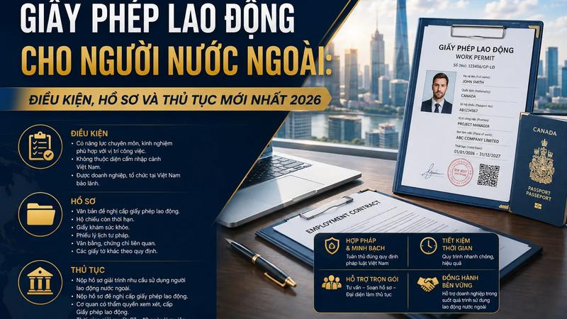 Giấy Phép Lao Động Cho Người Nước Ngoài: Điều Kiện, Hồ Sơ Và Thủ Tục Mới Nhất 2026