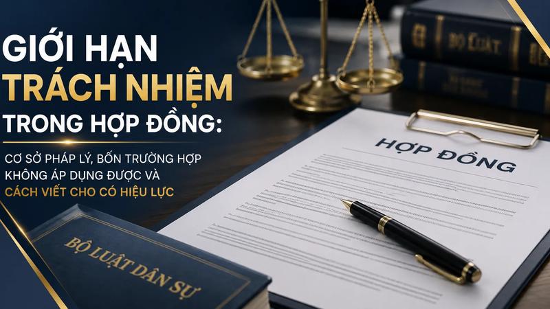 Giới Hạn Trách Nhiệm Trong Hợp Đồng: Cơ Sở Pháp Lý, Bốn Trường Hợp Không Áp Dụng Được Và Cách Viết Cho Có Hiệu Lực