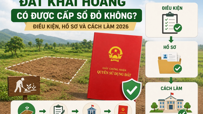 Đất Khai Hoang Có Được Cấp Sổ Đỏ Không? Điều Kiện, Hồ Sơ Và Cách Làm 2026