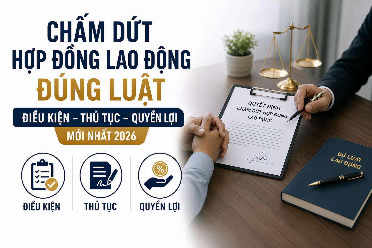 Chấm Dứt Hợp Đồng Lao Động Đúng Luật: Điều Kiện, Thủ Tục Và Quyền Lợi Mới Nhất 2026