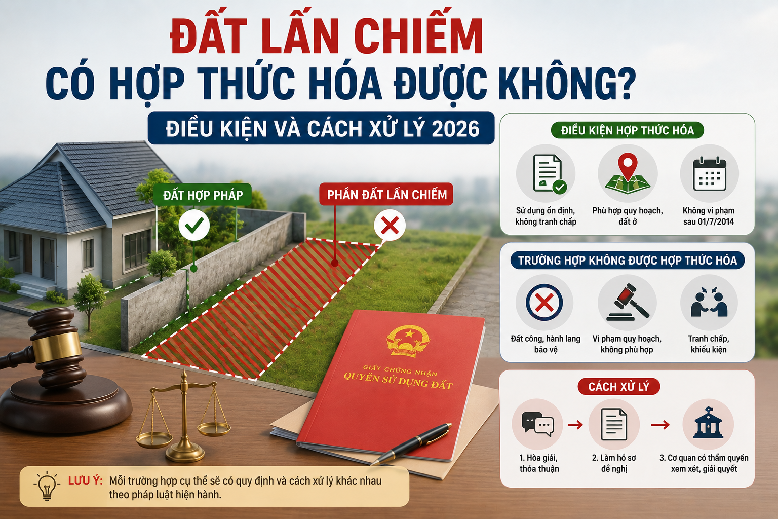 Đất Lấn Chiếm Có Hợp Thức Hóa Được Không? Điều Kiện Và Cách Xử Lý 2026
