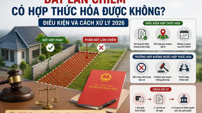 Đất Lấn Chiếm Có Hợp Thức Hóa Được Không? Điều Kiện Và Cách Xử Lý 2026