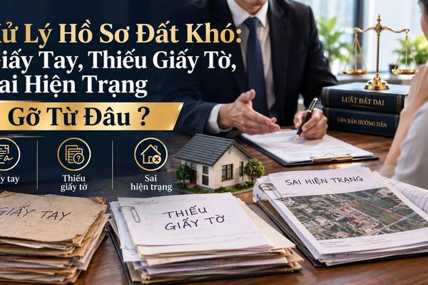 Xử Lý Hồ Sơ Đất Khó: Giấy Tay, Thiếu Giấy Tờ, Sai Hiện Trạng - Gỡ Từ Đâu