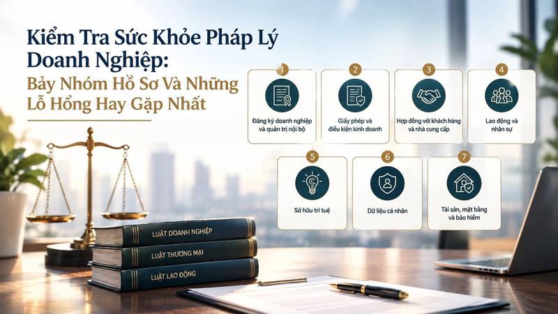 Kiểm Tra Sức Khỏe Pháp Lý Doanh Nghiệp: Bảy Nhóm Hồ Sơ Và Những Lỗ Hổng Hay Gặp Nhất