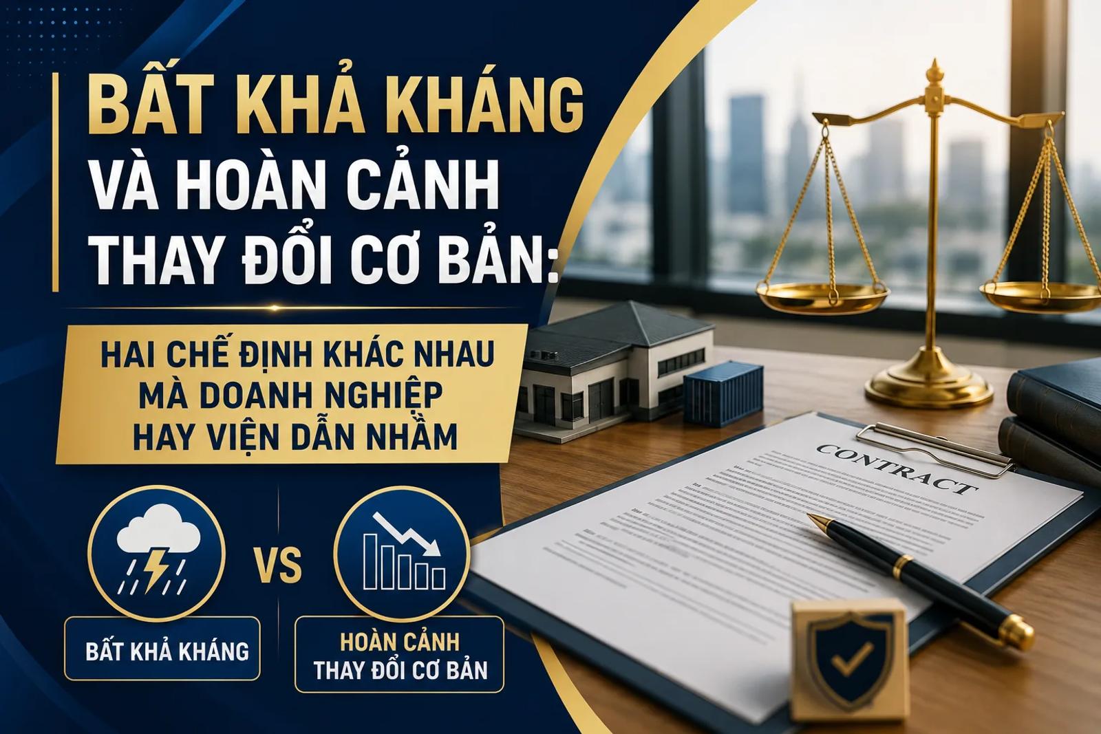 Bất Khả Kháng Và Hoàn Cảnh Thay Đổi Cơ Bản: Hai Chế Định Khác Nhau Mà Doanh Nghiệp Hay Viện Dẫn Nhầm
