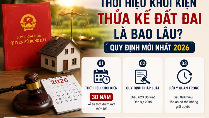 Thời Hiệu Khởi Kiện Thừa Kế Đất Đai Là Bao Lâu? Quy Định Mới Nhất 2026