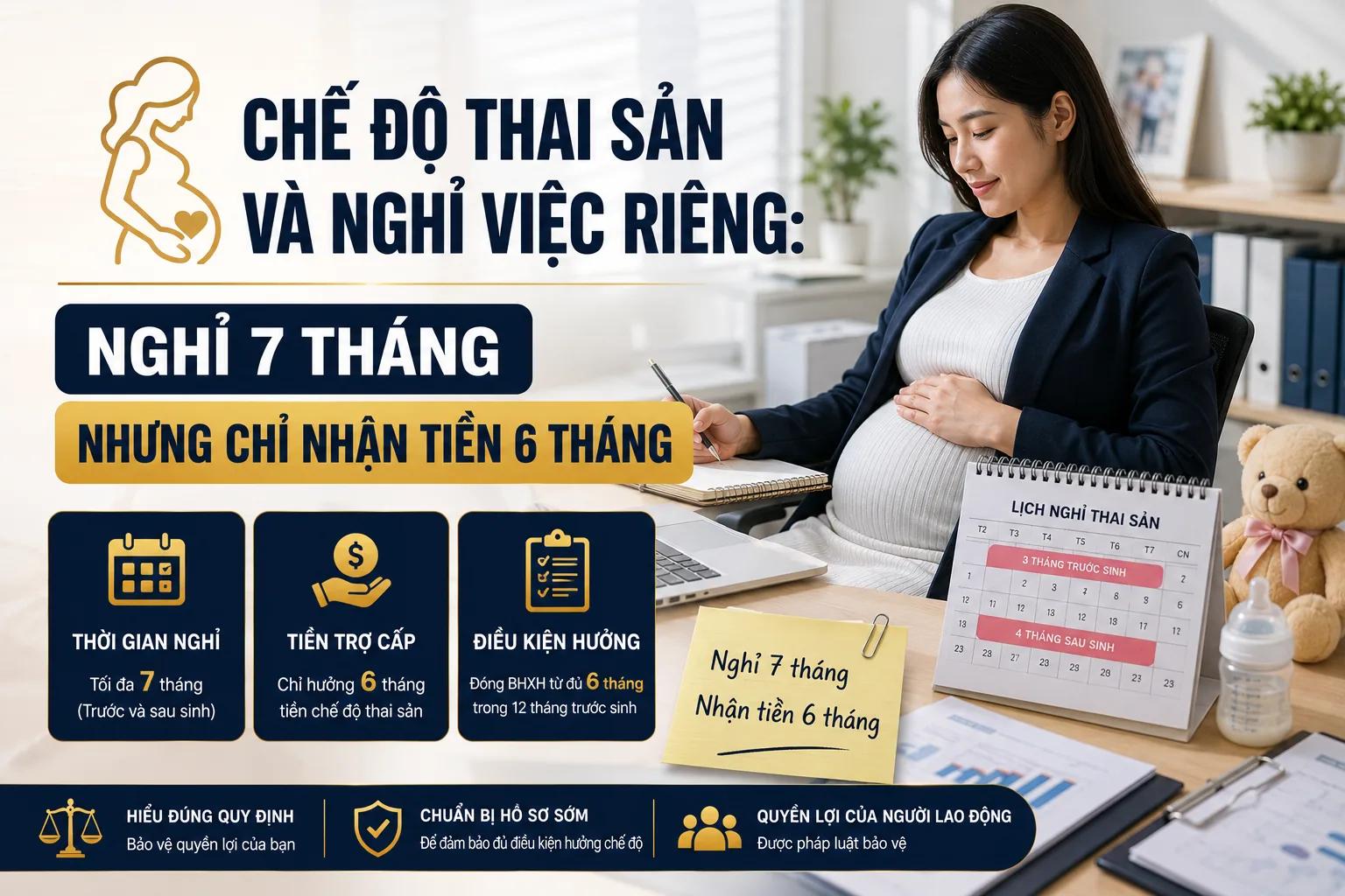 Chế Độ Thai Sản Và Nghỉ Việc Riêng: Nghỉ 7 Tháng Nhưng Chỉ Nhận Tiền 6 Tháng