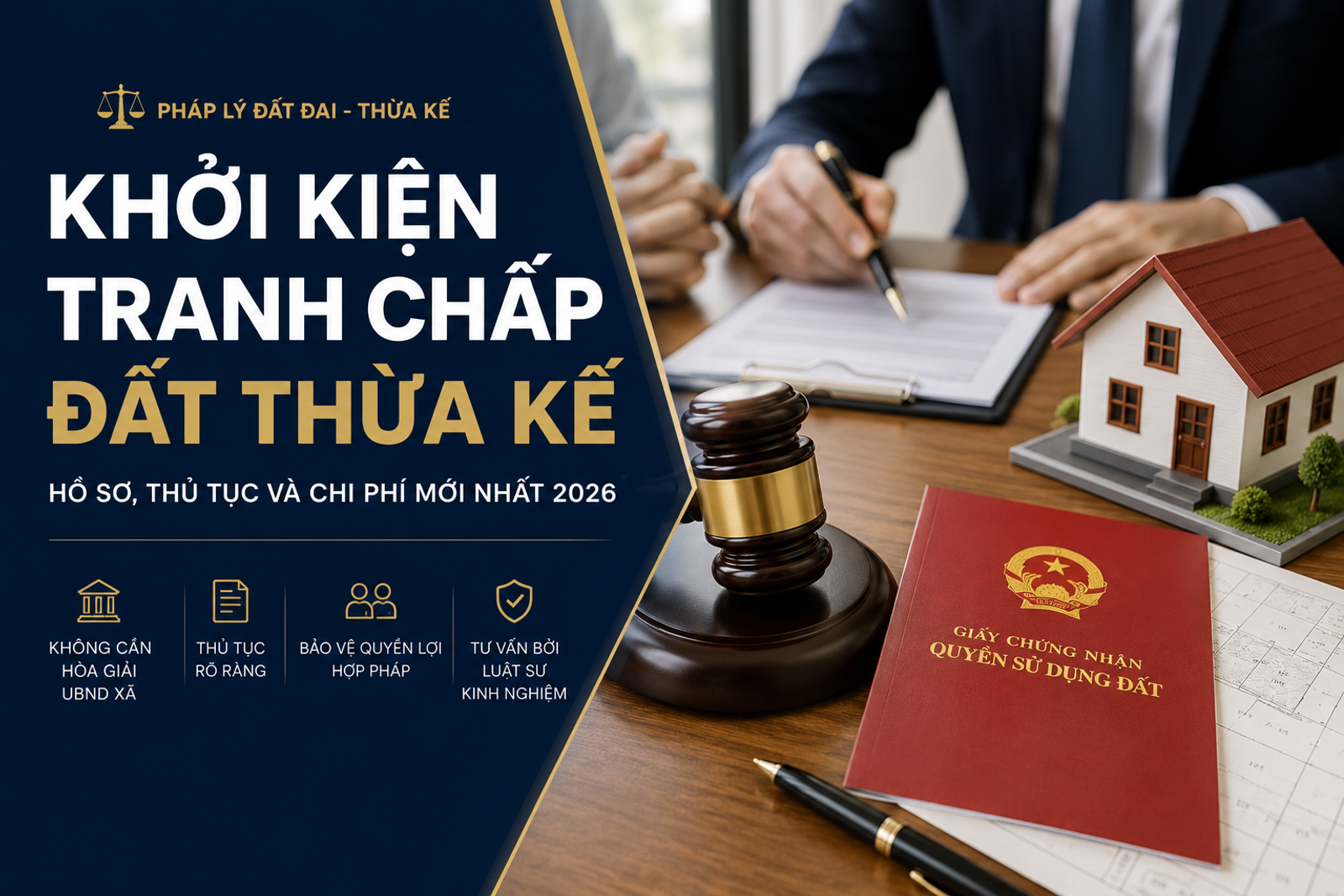 Khởi Kiện Tranh Chấp Đất Thừa Kế: Hồ Sơ, Thủ Tục Và Chi Phí Mới Nhất 2026