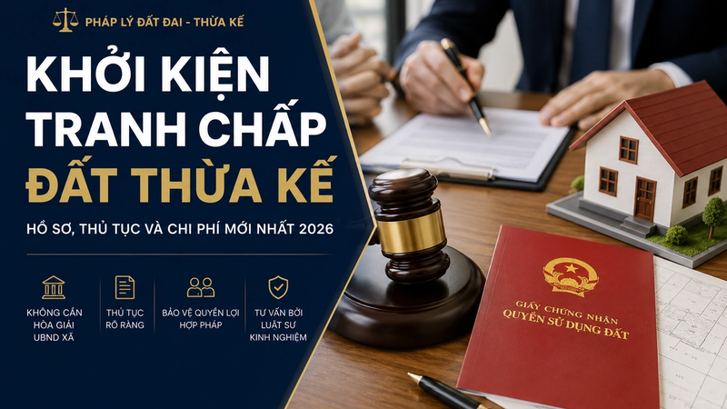 Khởi Kiện Tranh Chấp Đất Thừa Kế: Hồ Sơ, Thủ Tục Và Chi Phí Mới Nhất 2026
