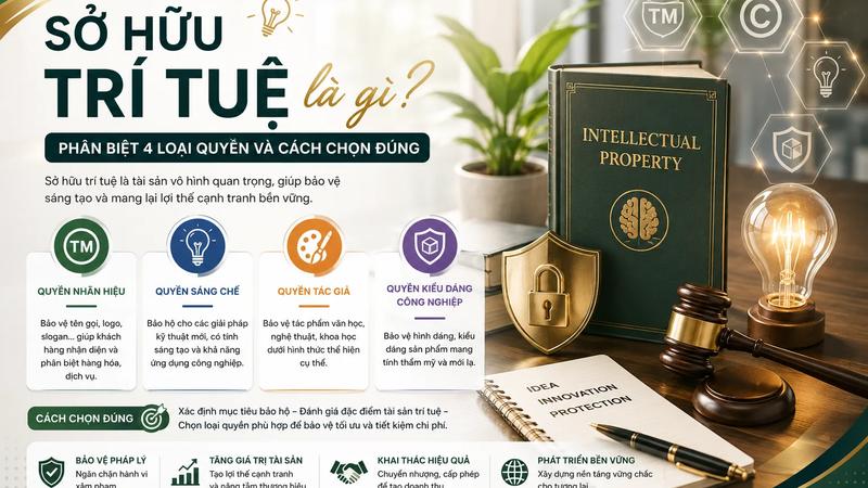 Sở Hữu Trí Tuệ Là Gì? Phân Biệt 4 Loại Quyền Và Cách Chọn Đúng