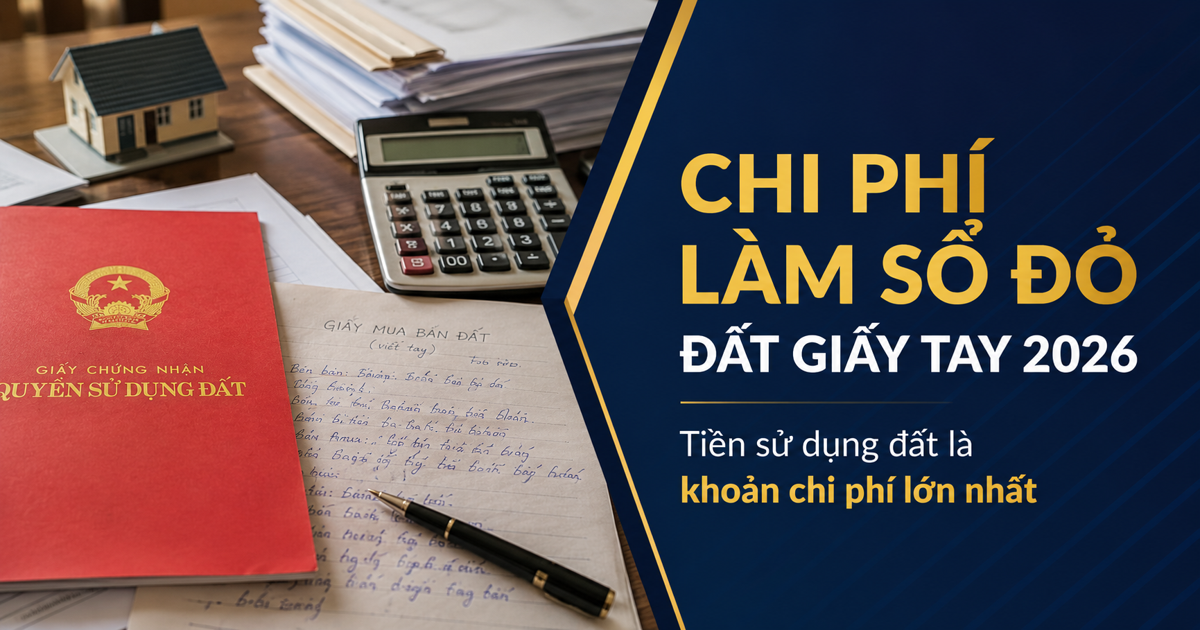 Chi Phí Làm Sổ Đỏ Đất Giấy Tay Bao Nhiêu? Cách Tính Và Các Khoản Phải Nộp 2026