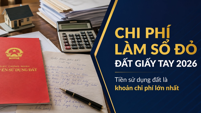 Chi Phí Làm Sổ Đỏ Đất Giấy Tay Bao Nhiêu? Cách Tính Và Các Khoản Phải Nộp 2026