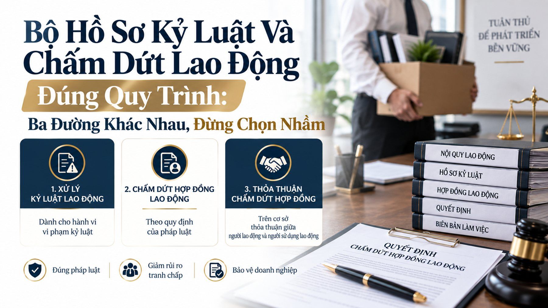 Bộ Hồ Sơ Kỷ Luật Và Chấm Dứt Lao Động Đúng Quy Trình: Ba Đường Khác Nhau, Đừng Chọn Nhầm