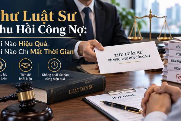 Thư Luật Sư Thu Hồi Công Nợ: Khi Nào Hiệu Quả, Khi Nào Chỉ Mất Thời Gian