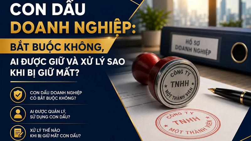 Con Dấu Doanh Nghiệp: Bắt Buộc Không, Ai Được Giữ Và Xử Lý Sao Khi Bị Giữ Mất
