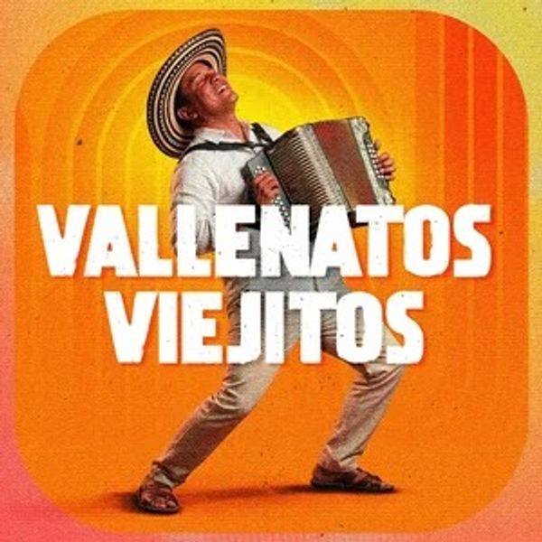 Cover of the Vallenatos Viejitos playlist.