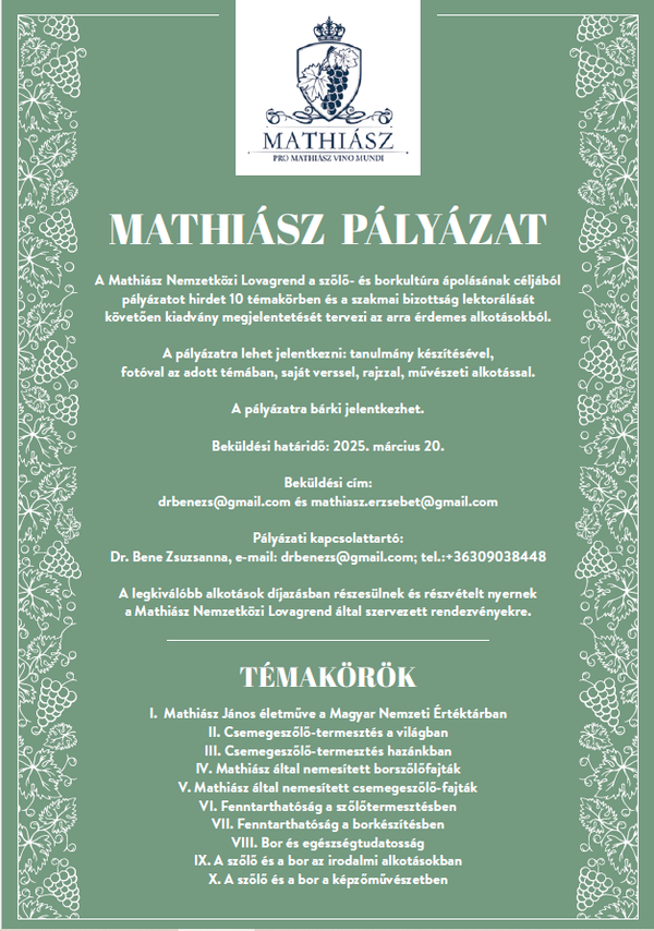 Mathiász Pályázat