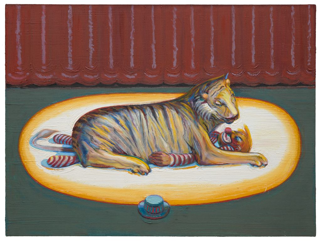 Wayne Thiebaud, Clown and Beast, 2018–2019