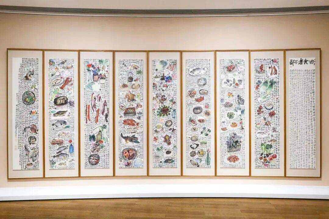 李津新展广东开幕:画美食30年,烟火气十足 图片 6