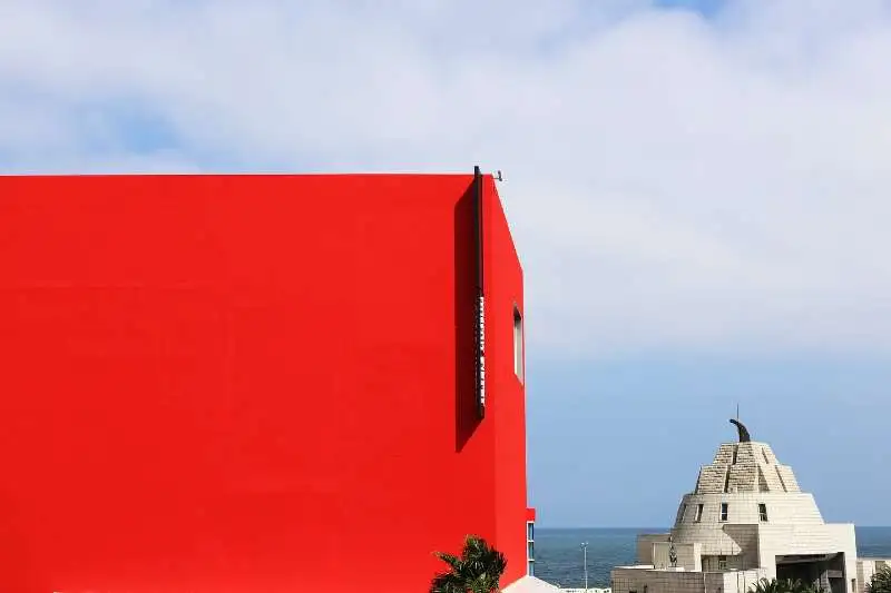 Exterior of Arario Museum Tapdong Cinema on Jeju Island
