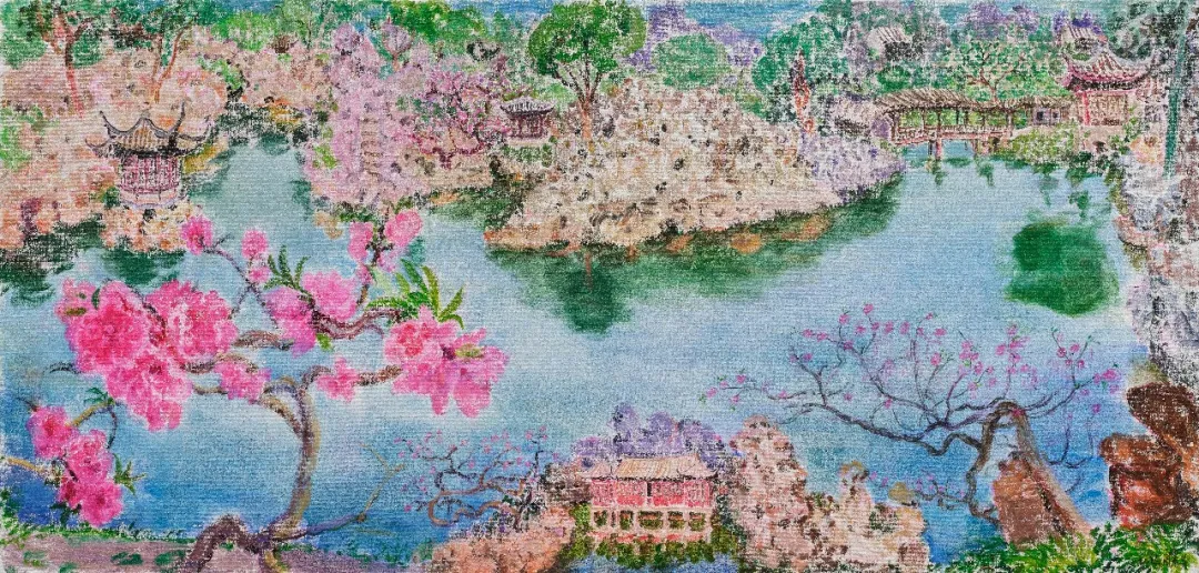 周春芽，《一园春色梦姑苏》，2026