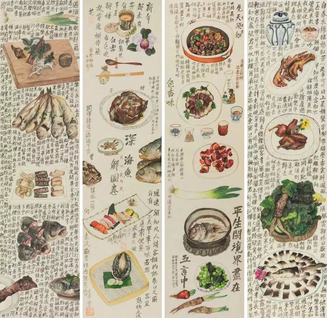 李津新展广东开幕：画美食30年，烟火气十足 图片 18