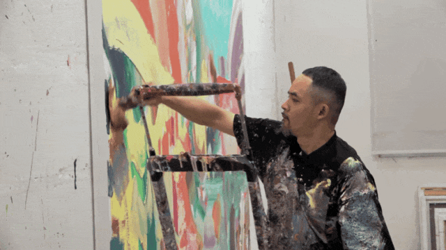 韦嘉迄今规模最大个展：最难的是面对空白的画布 图片 37