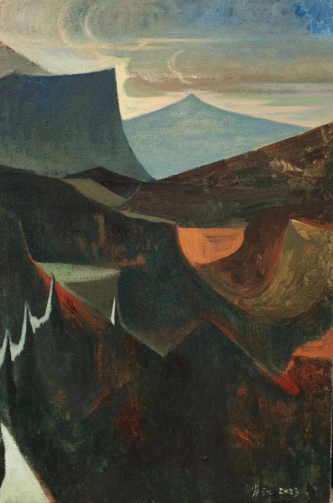 肖江:专注画山十年,10余幅新作亮相上海新展 图片 17