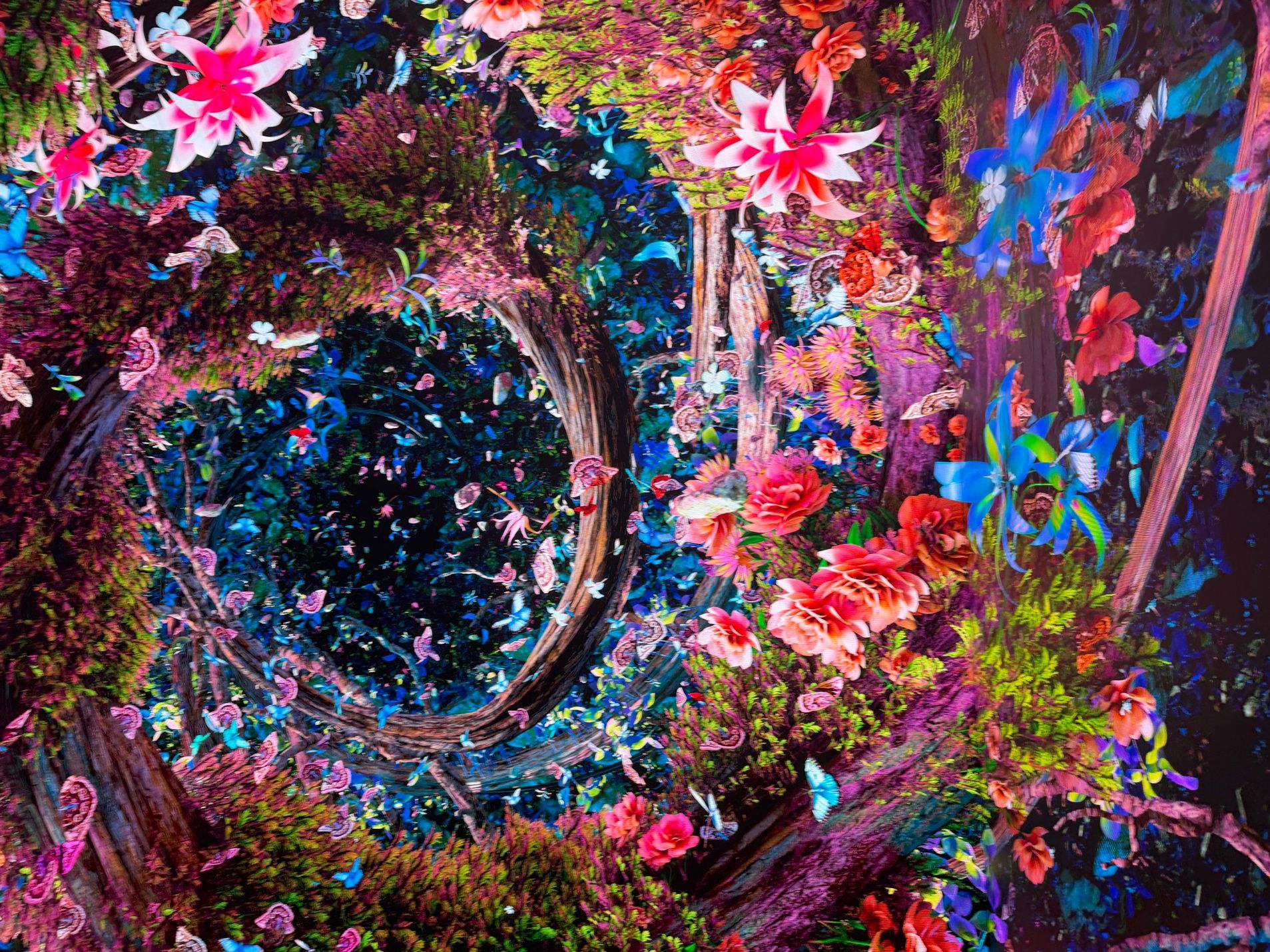 Dataland《Machine Dreams: Rainforest》中的 AI 生成雨林景观