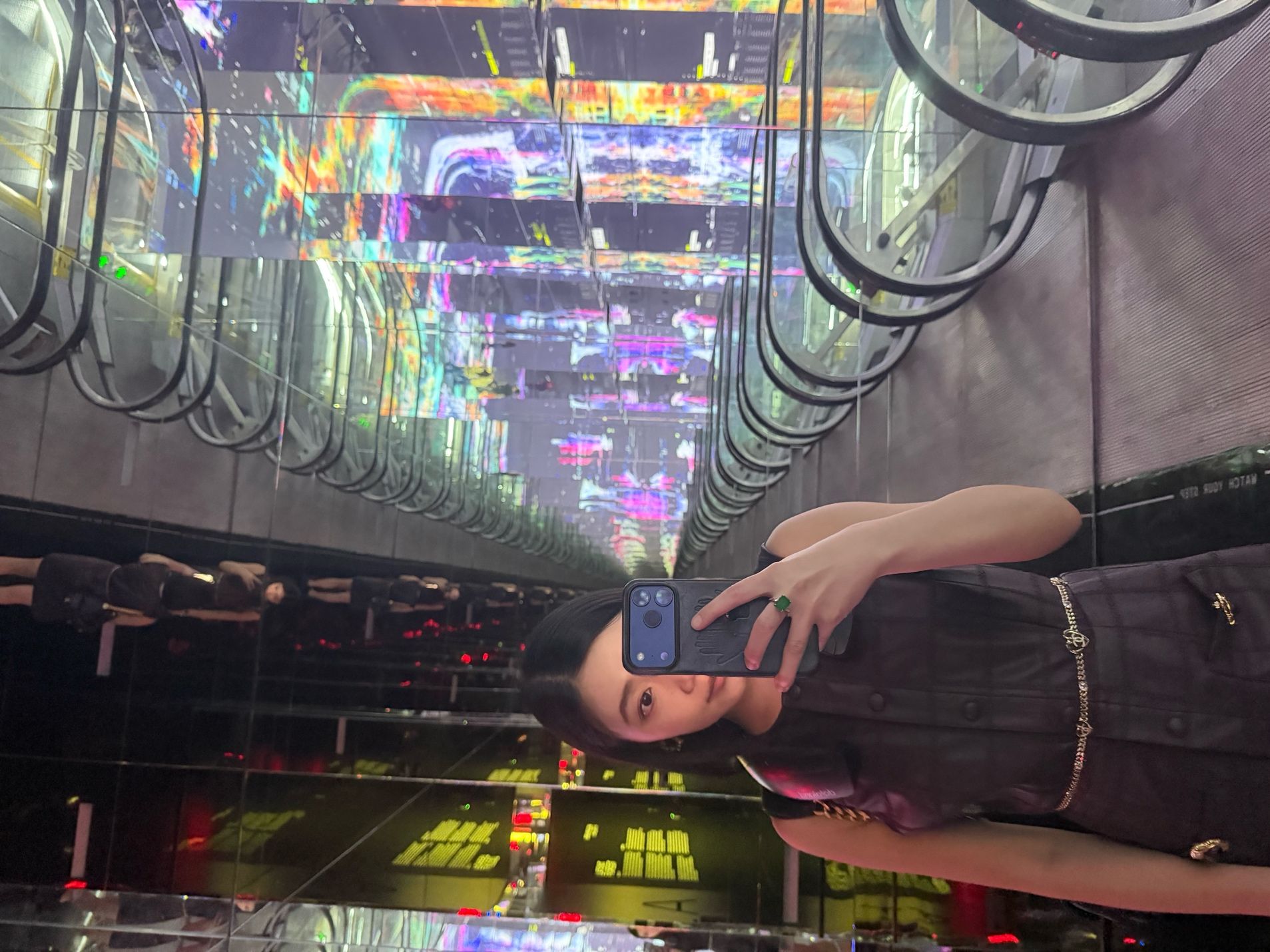 Visitors inside Dataland’s immersive exhibition space
