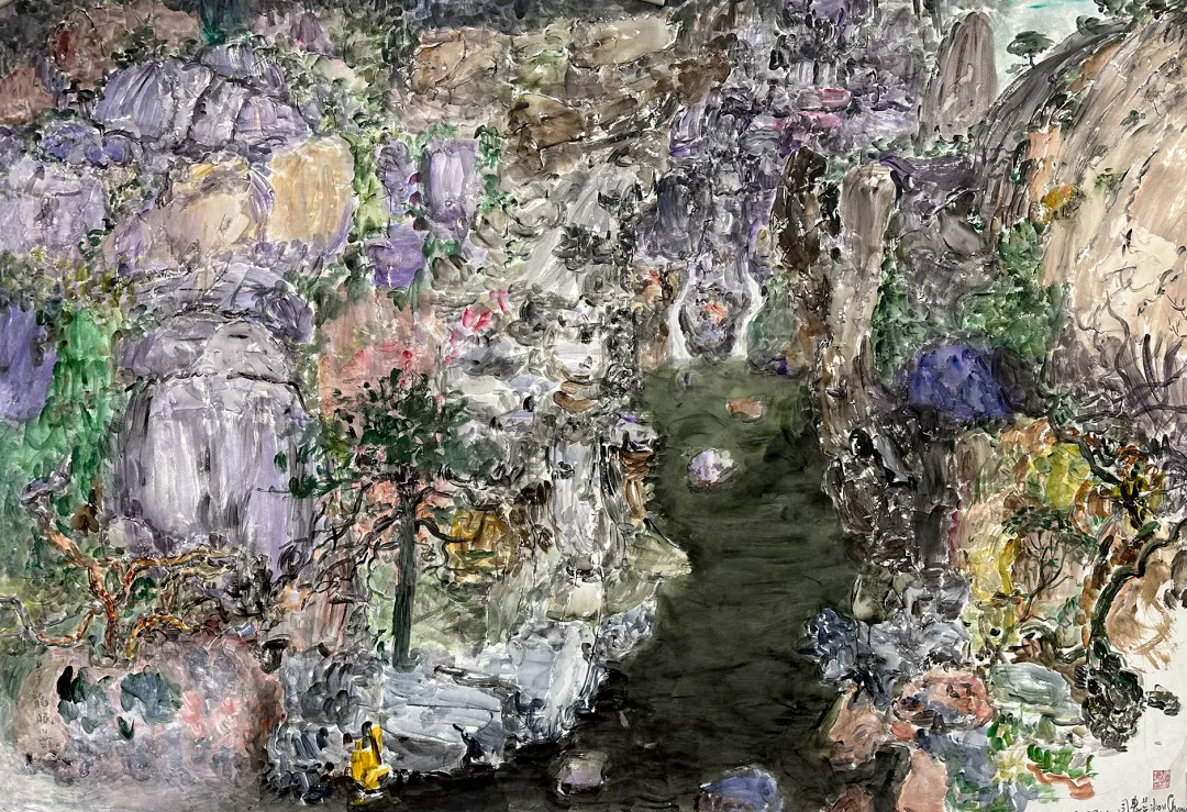 周春芽，《龙眠山庄》，2022