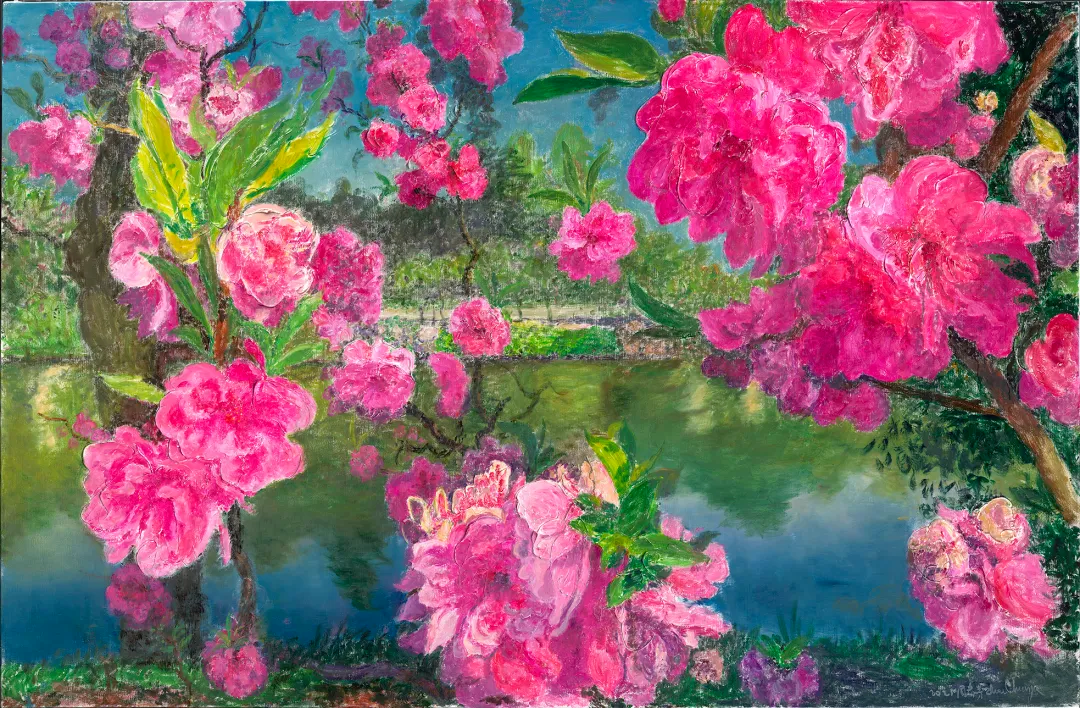 周春芽，《且待花开十五年》，2021