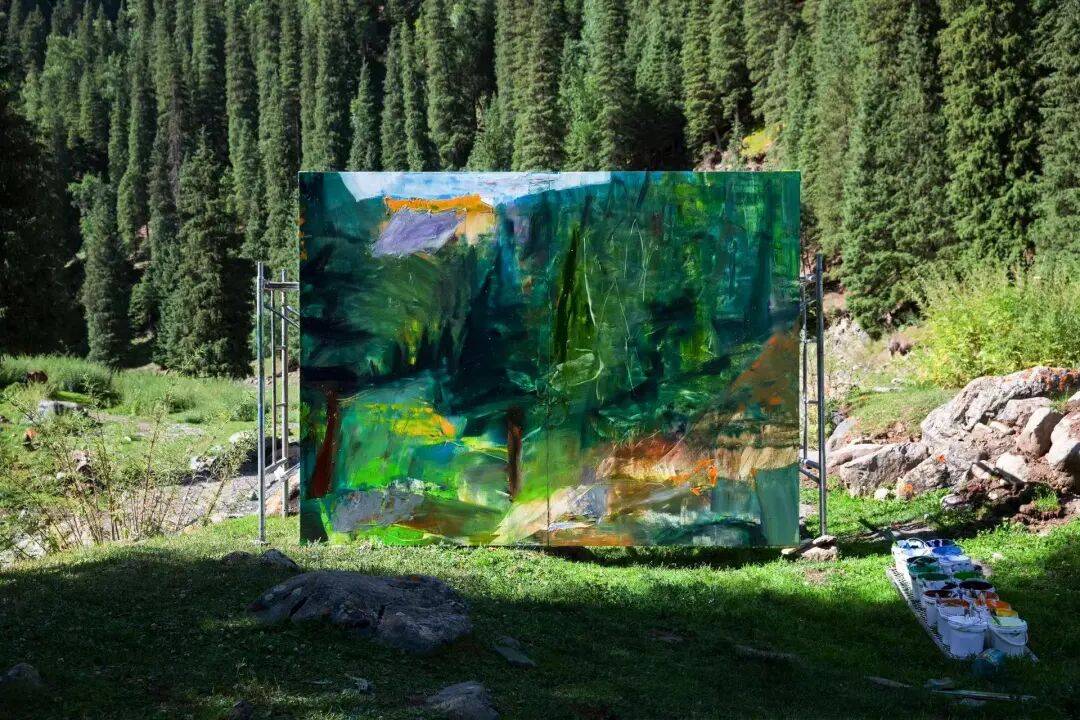 刘商英:以天地为工作室,在大自然里作画10年 图片 45