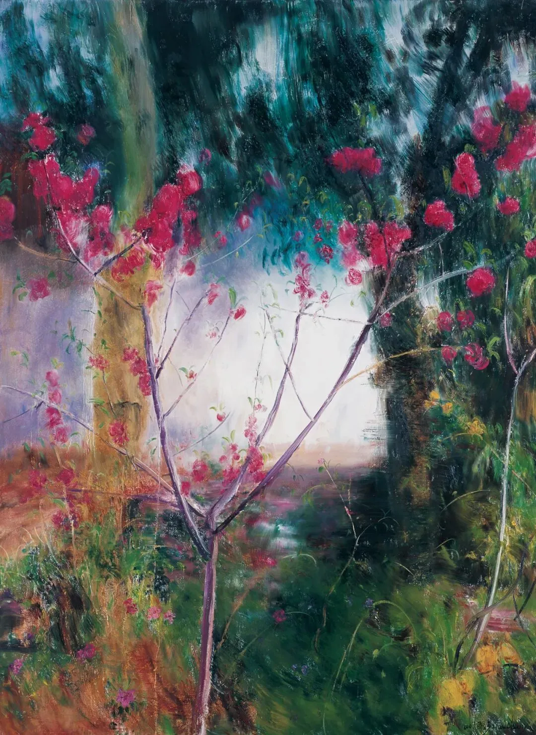 周春芽，《三月龙泉》，2007