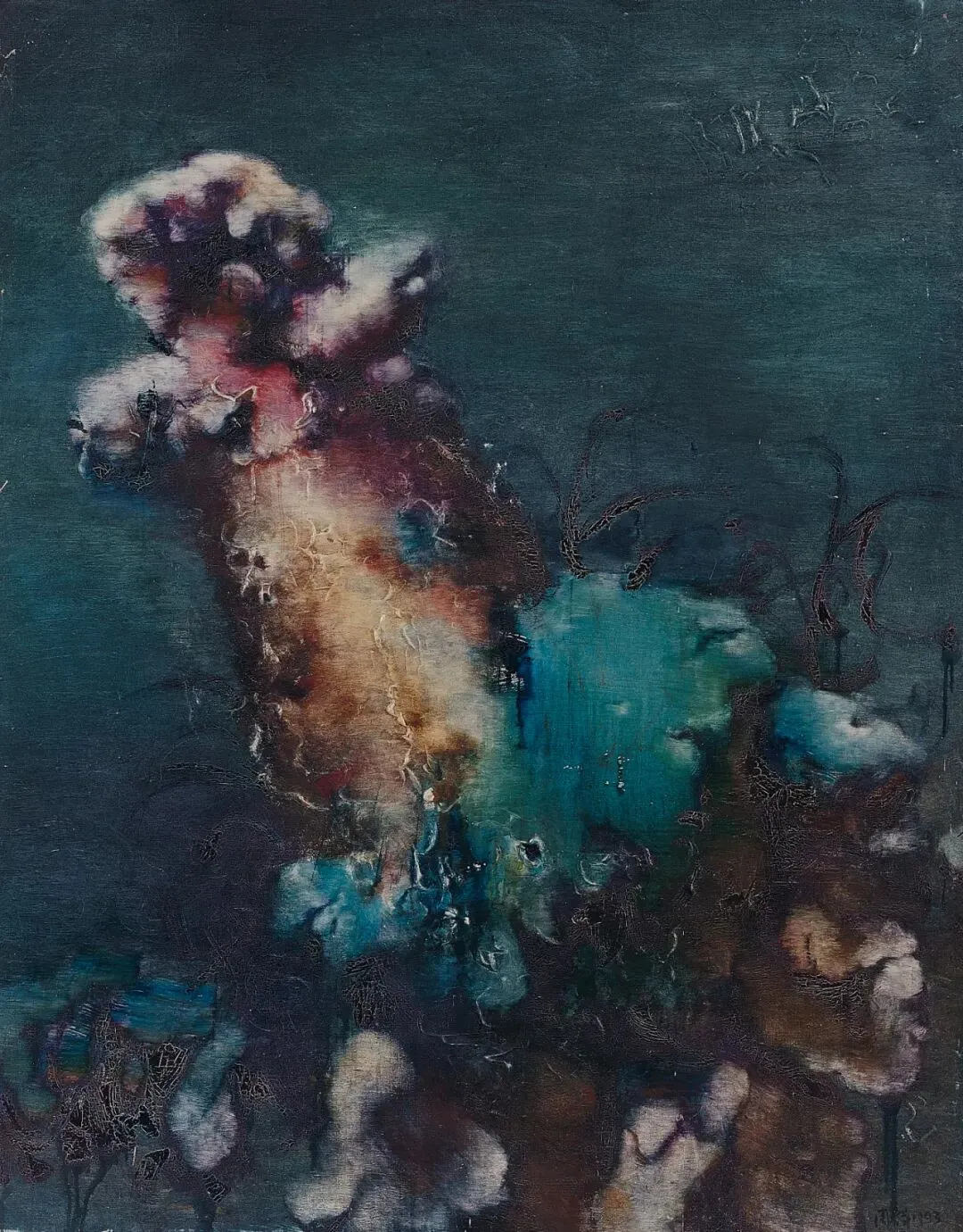 周春芽,《柔软的石头》,1993