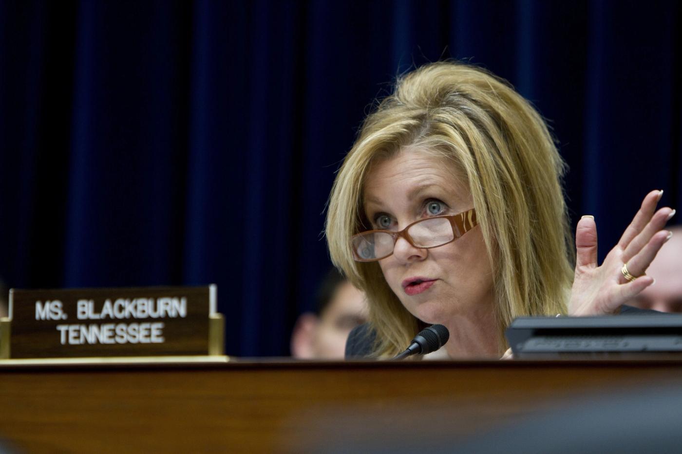 Marsha Blackburn of Tennessee speaks at a House Oversight Committee hearing, March 26, 2012 (U.S. House Committee on Oversight and Government Reform / public domain)