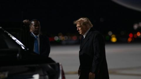 President Donald J. Trump departs Harry Reid International Airport in Las Vegas, Nevada, Tuesday, October 13, 2026, en route Trump International Hotel Las Vegas. (Official White House Photo by Molly Riley)