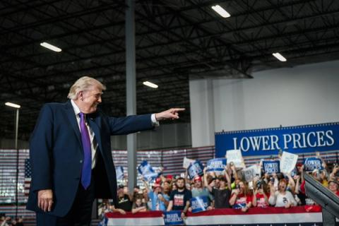 Stand-in photo (March 11, 2026): President Donald J. Trump delivers remarks at Verst Logistics Manufacturing in Hebron, Kentucky on Wednesday, March 11, 2026. (Official White House Photo by Joyce N. Boghosian)
