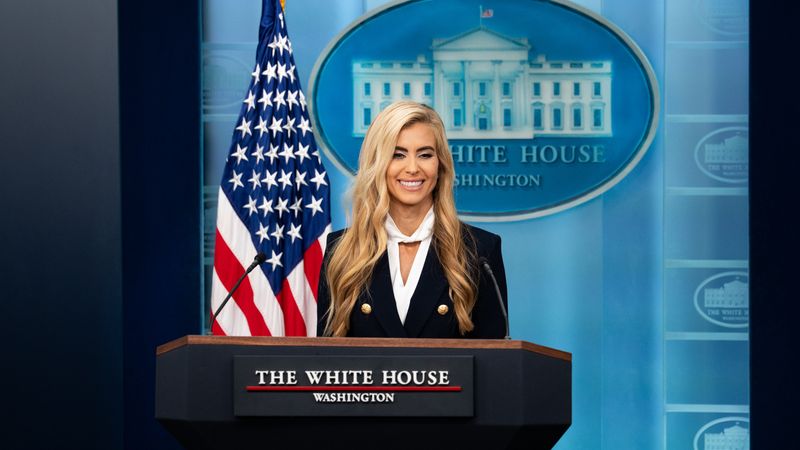 White House Press Secretary Katie Zacharia holds first press briefing in the James S. Brady Press Briefing Room of the White House, Tuesday, October 13, 2026. (Official White House Photo by Andrea Hanks)