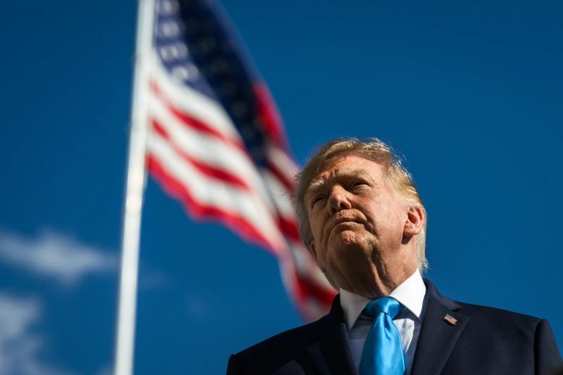 Interim: President Donald J. Trump boards Marine One on the South Lawn of the White House, Monday, October 5, 2026, en route Joint Base Andrews for a trip to Nebraska. No Grand Island rally photo has been posted. (Official White House Photo by Daniel Torok, P20261005DT-0353)
